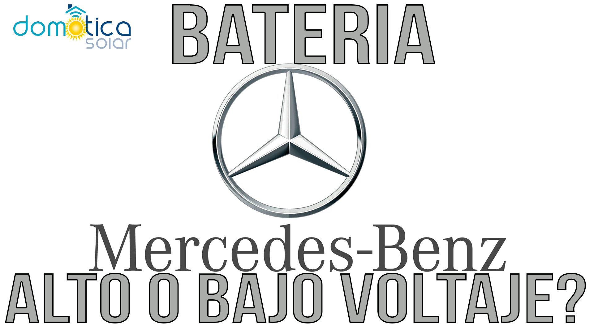 121. Bateria Mercedes Benz. Alto o bajo voltaje