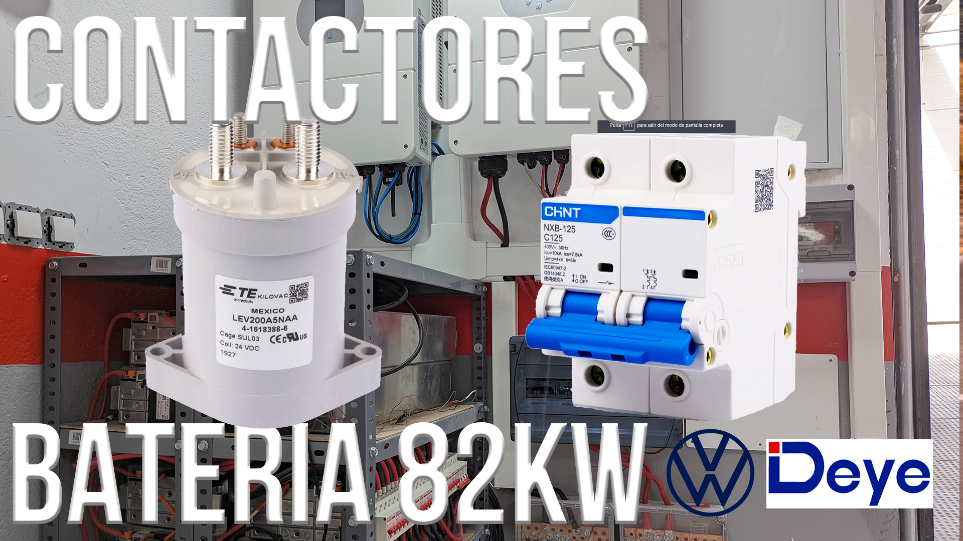 171 Bateria VW ID4 82KW contactores de corte