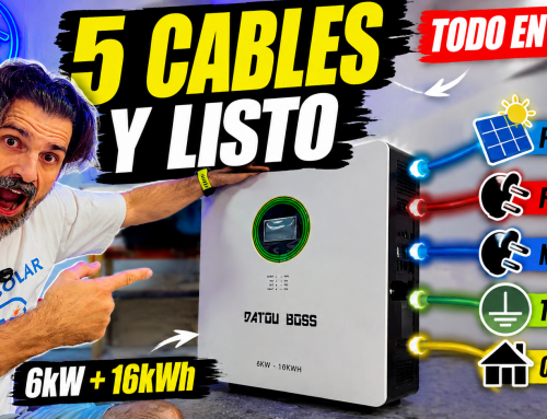La instalación solar MÁS FÁCIL: 6kW + 16kWh en 5 cables